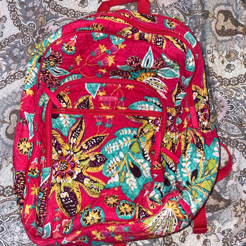Vera Bradley floral book bag